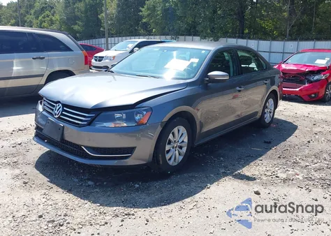2013 Volkswagen Passat 2.5L S from USA, damaged, VIN 1VWAP7A3XDC038659